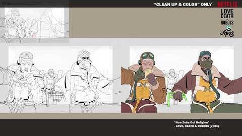 2D ANIMATION REEL 2025 - "TIE DOWN AND CLEAN UP & COLOR"