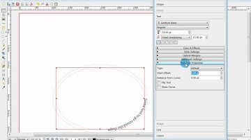 Scribus text to shape