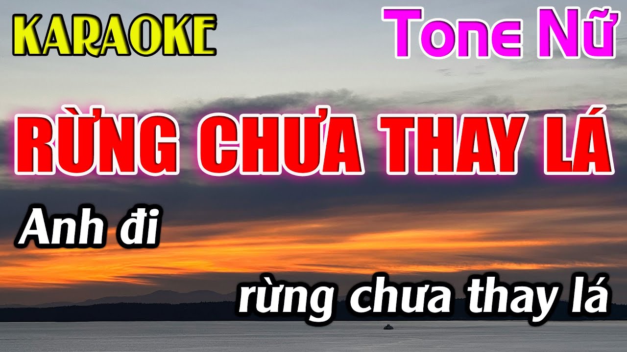 Rừng Chưa Thay Lá Karaoke Tone Nữ ( Fm ) Karaoke Dễ Hát - Beat Mới