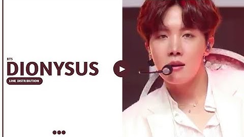 BTS Dionysus Line Distribution