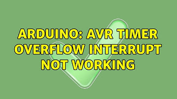 Arduino: AVR timer overflow interrupt not working