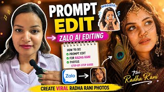 Trending Zalo style stickers Prompt and Radha Rani images prompt | Trending reels #prompt #ai  screenshot 2