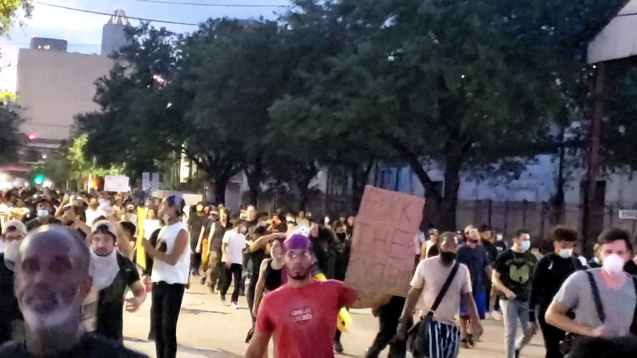 George Floyd Protest in Houston texa 5A Unit - YouTube