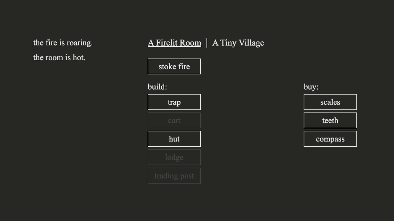 A DARK ROOM (Cosy text adventure)