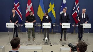 Interpreted to Ukrainian: Nordic summit on security and defence  Press conference