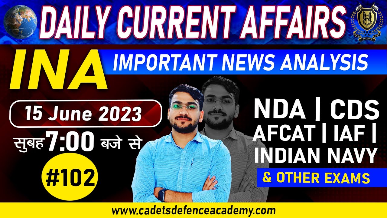 15 JUNE 2023 Current Affairs