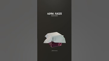 Cloth Simulation 1 to 16k Faces #satisfying #blender #cycles #3danimation #simulation #cloth