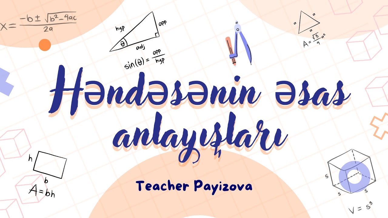 Həndəsənin əsas anlayışları // Qəbula düşmüş suallar✅️