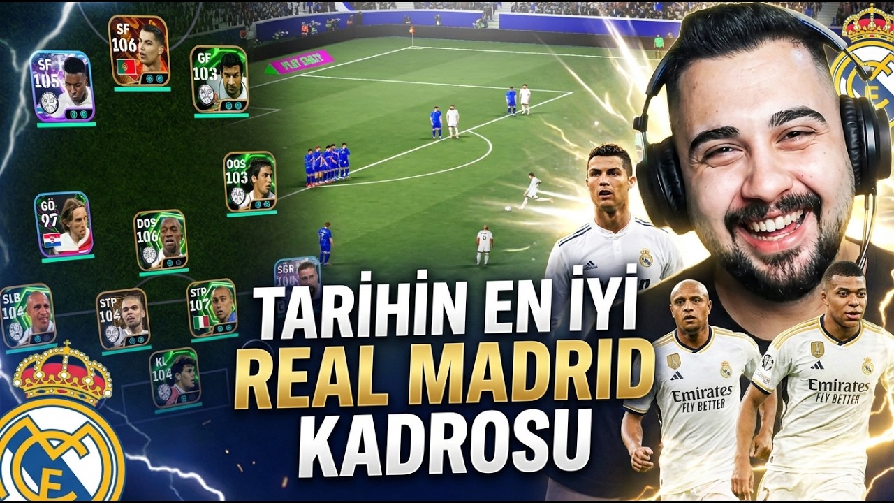REAL MADRID TARİHİNİN EN İYİ KADROSUNU KURDUM! BALE EFSANE FRİKİK GOL! 🎯 eFootball Mobile 2026