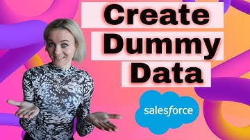 How to Create Dummy Data (and import to Salesforce with Data Import Wizard)