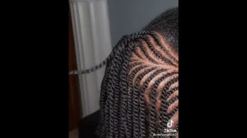 Flat Twist + Two Strand Twist On Thick 4c Natural Hair #shorts