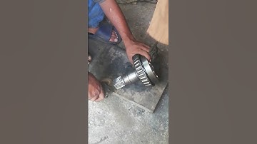 slip sprocket of top gear shaft repairng #viral ##youtubeshorts #lathework #
