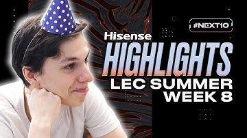 "LOVE is SH*T!" | LEC Highlights Summer Week 8 presented by Hisense
