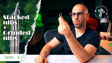 Stacked nibs 🧱 + Grinded nibs 🖋️ - at Pen Venture 📍