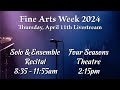 Fine arts week 2024 thursday livestream 41124