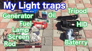 ライトトラップ装備紹介【クワガタムシ】How to making light trap set