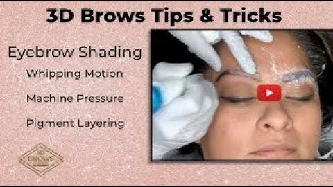Eyebrow shading tips & tricks