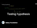 Testing hypothesis statistics lecture  sabaqpk