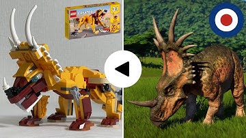 LEGO Creator 31112 Alternative build tutorial Styracosaurus、レゴクリエイター31112をスティラコサウルスに組み替え