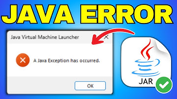 Fix Java Exception Has Occurred - Full Guide