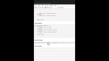 Python Code Formatting using BLACK
