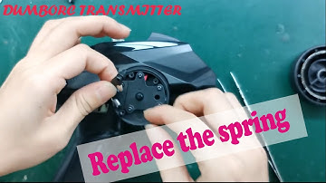 How to repair the spring of Dumborc transmitter steering wheel repair change fix up video 小飛象遙控器更換彈簧