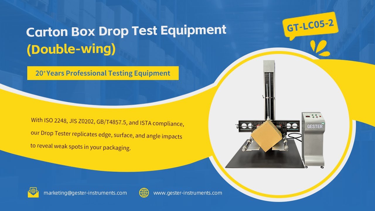 Carton Box Drop Test Equipment (Double-wing) GT-LC05-2 Packaging ...