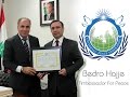 Bedro Hajje Ambassador For Peace 1 June 2015 
