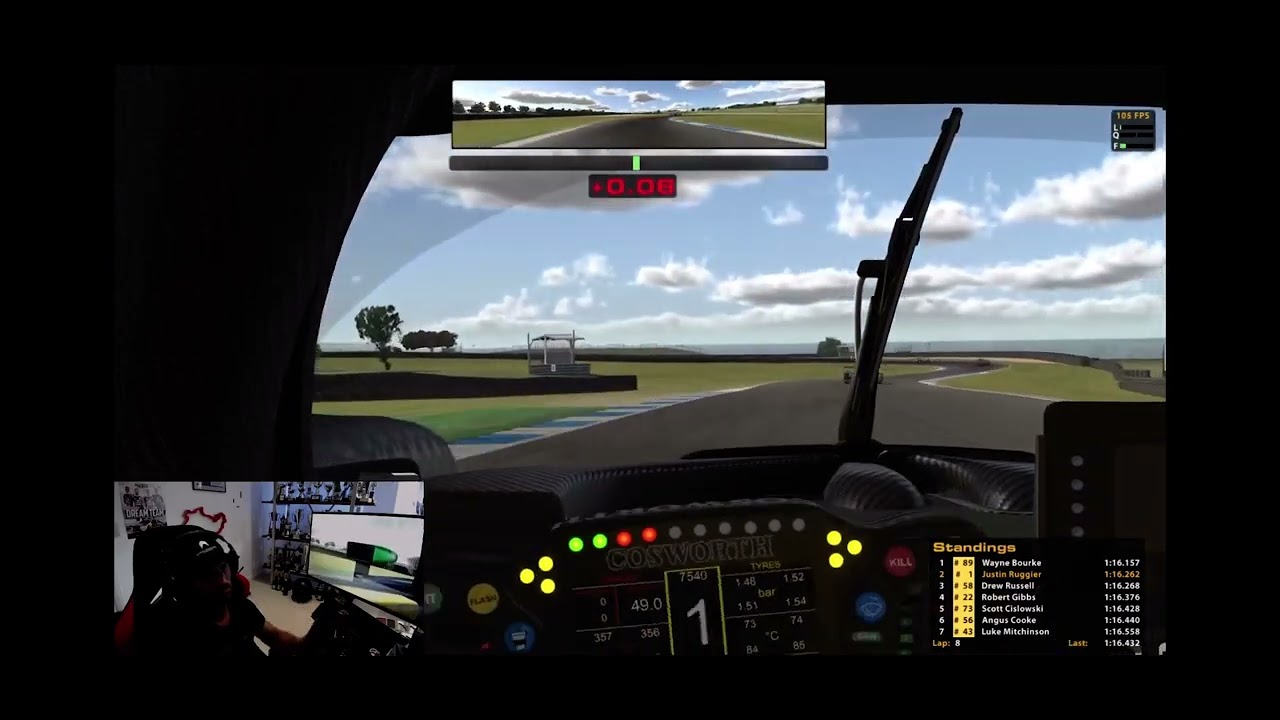 Pole position Apex Hunters United Endurance series Rd4 at Phillip Island in the LMP2 Dallara