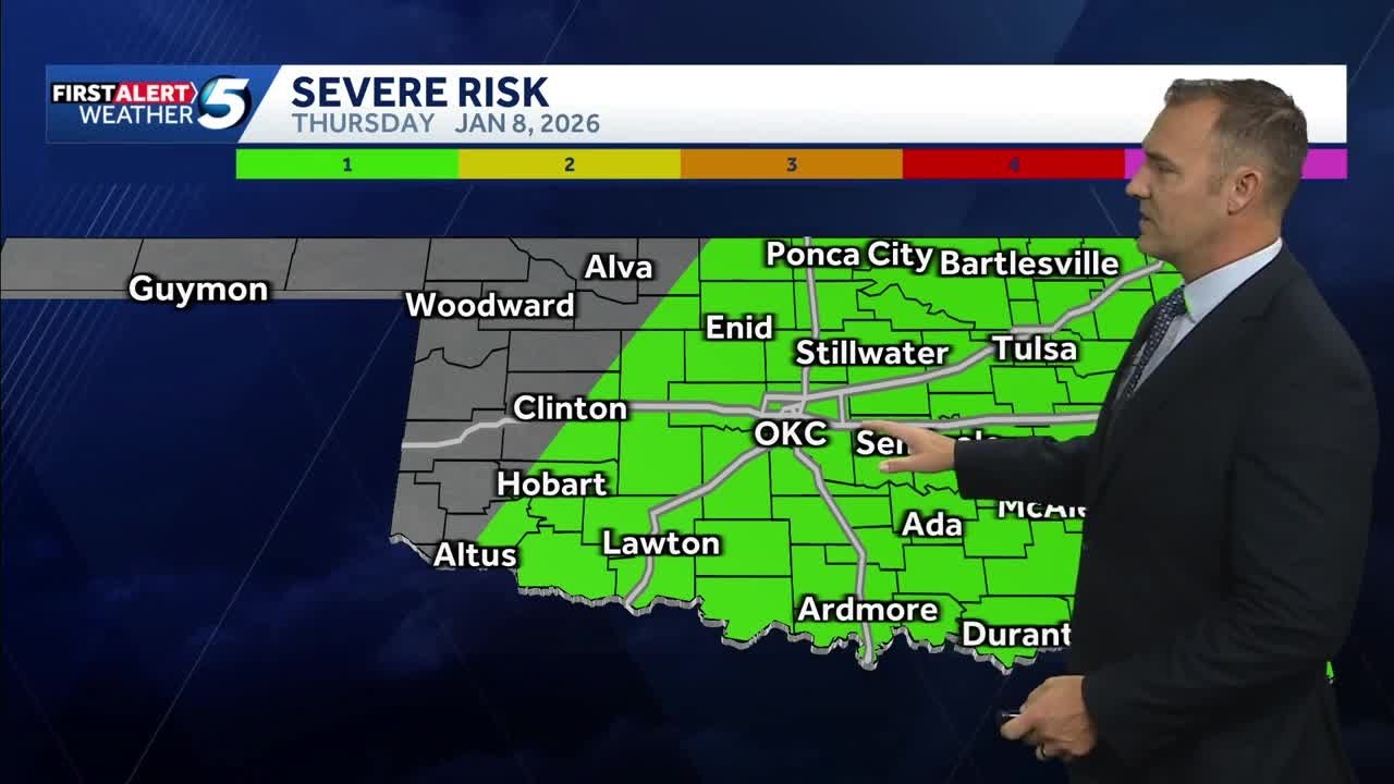 TIMELINE: Severe storm risk returns to Oklahoma late tonight, early ...