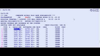 Car Reservation Thru Amadeus Part 2