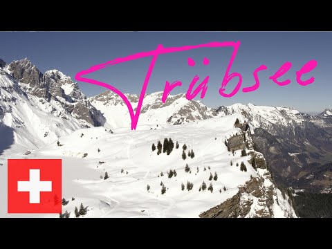 der TRüBSEE am TITLIS im winter von oben [4K|60fps]