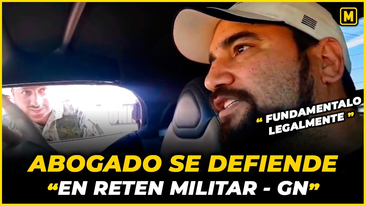 Abogado se defiende en retén militar… ¡y gana con la ley! ⚖️