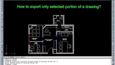 ActCAD   How to export a part of drawing as DXF
