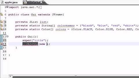 Java Programming Tutorial   70   JList