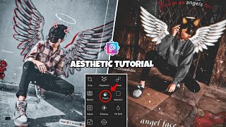 picsart Aesthetic wings tutorial || wings photo editing  || Mobile photo Editing || Best editing app screenshot 4