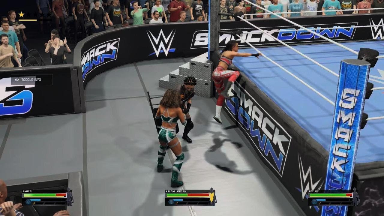 Shotzi vs Kelani Jordan vs Bayley royal rumble qual