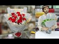 11 Roses arrangement and wrapping. How to wrapping flower bouquet, New Flower wrapping