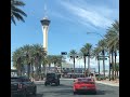 Las Vegas Strip at start of Covid-19 Corona virus shutdown April 2020