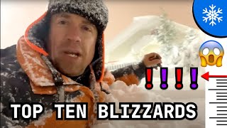 Top Ten Blizzards Caught on Camera - Last Decade!