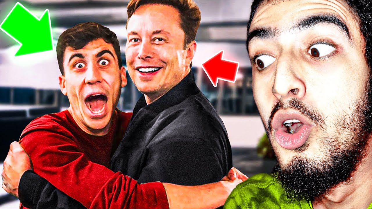 يوتيوبرعانق إيلون ماسك (من بعد 90 يوم) | FIDIAS HUGGED ELON MUSK (REACTION🇲🇦) **VERY INSPIRING**