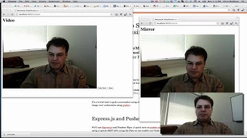 Playing with WebRTC and realtime video