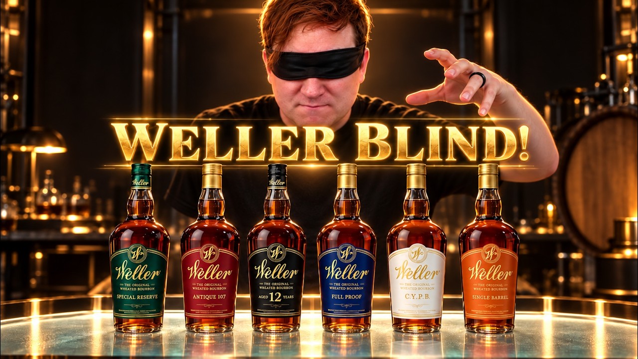 I Tasted EVERY Weller Bourbon BLIND! 🥃 (Antique 107 vs Full Proof vs 12 Year LIVE)
