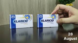 Klaricid 250mg &500mg/Clithromycin/For Cough & Flu/Seasonal Infection Solution.