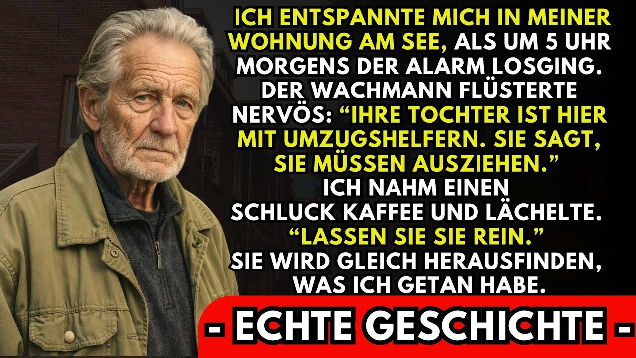 Um 5:03 Uhr morgens klingelte mein Telefon. Der Wachmann flüsterte: „Herr Brenner, Ihre Tochter ist mit Umzugshelfern da. Sie sagt, das Haus gehört ihr. Sie hat offizielle Papiere." Ich bin 74 und...
