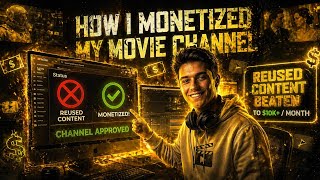 How I Monetized My Movie Edit Channel After Reused Content 🔥 | 100% Working Method✅