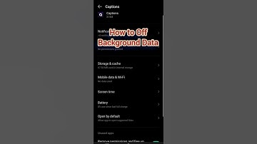 HOW To Off Background Data in all apps #trending #shorts #tech #technology