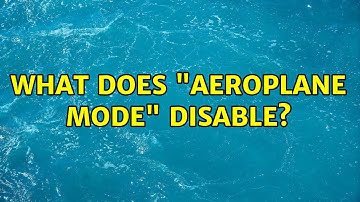 Ubuntu: What does "Aeroplane Mode" disable?