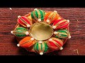 How To Make Diya Stand For Diwali ll Diwali Decoration Ideas