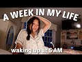 WAKING UP AT 5 AM FOR AN ENTIRE WEEK - my most productive vlog yet.